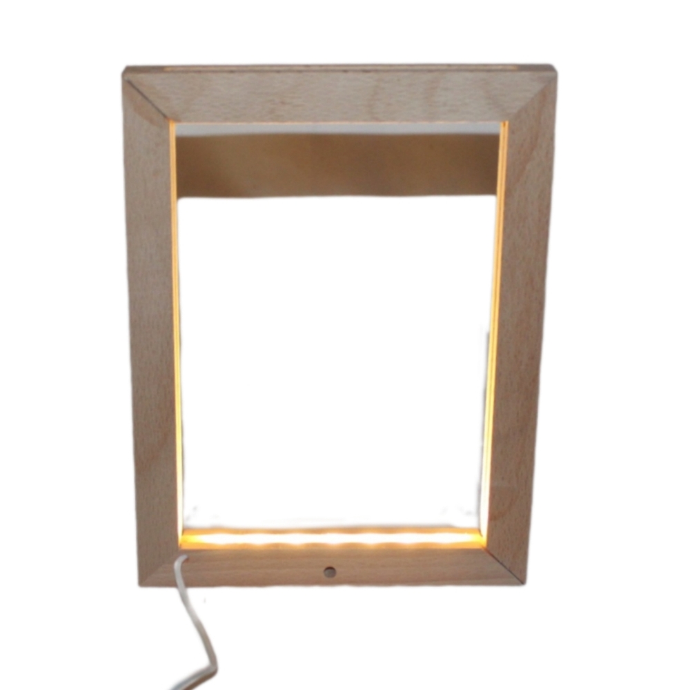 LED Lights Wooden Photo Frame - Picture 5 of 15